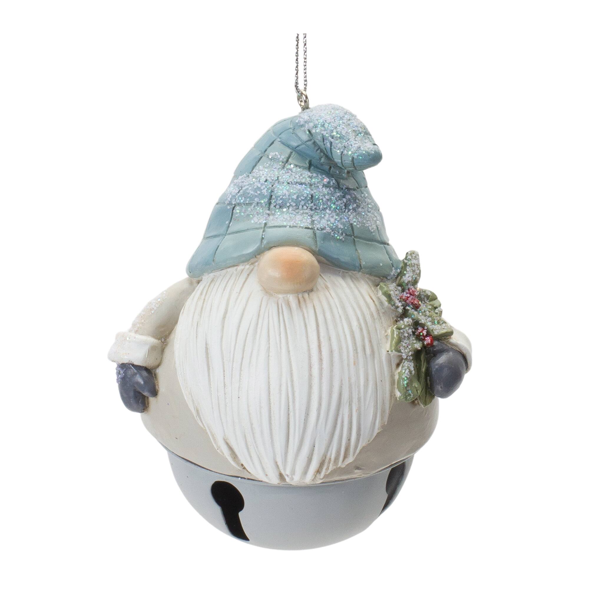 Gnome Sleigh Bell Ornament Set